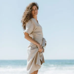 AVALON – Linen Wrap Dress