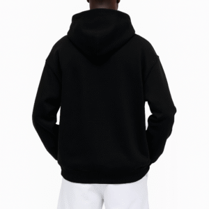 Unisex Premium Black Hoodie | Cotton Blend