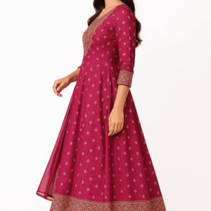 Nijmora Premium Embroidered Anarkali Set – Festive Edition
