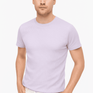 Unisex Lavender Printed Back T-Shirt – “GOOD VIBES”