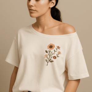 Women’s Oversized Embroidered T-Shirt