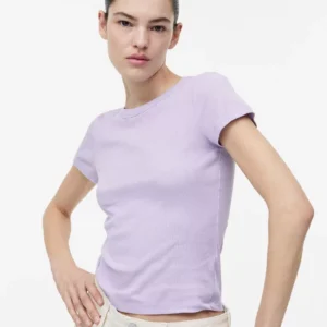 Unisex Lavender Printed Back T-Shirt – “GOOD VIBES”